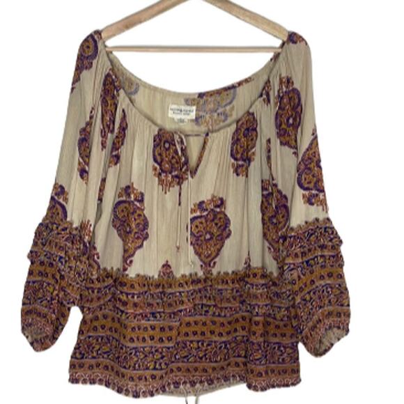 DENIM & SUPPLY RALPH LAUREN BOHEMIAN PAISLEY PRINT TOP SIZE S/P - Picture 1 of 10